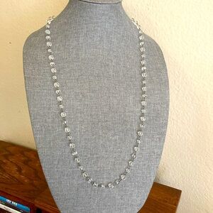 Vintage SILPADA CRYSTALS & Sterling Long Necklace with toggle closure
